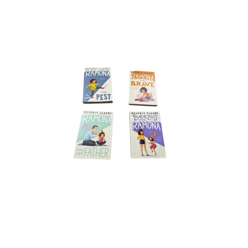 Beverly Cleary Ramona Chapter Books Lot of 4 Kids Paperback Books